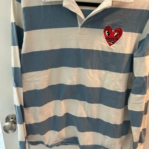 Keith Haring Long sleeve rugby. Size small and made from 100% recycled plastic